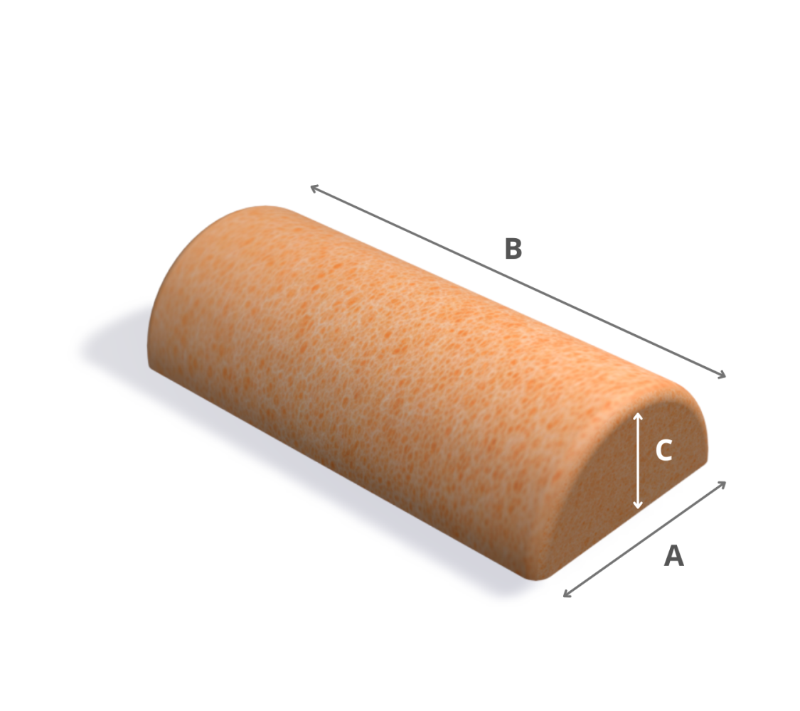 Espuma Semicircular Espuma Semicircular
